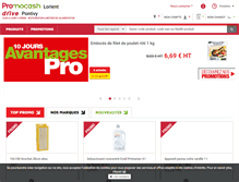 Tablet Screenshot of lorient.promocash.com